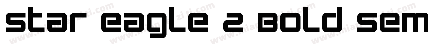 Star Eagle 2 Bold Semi Italic字体转换